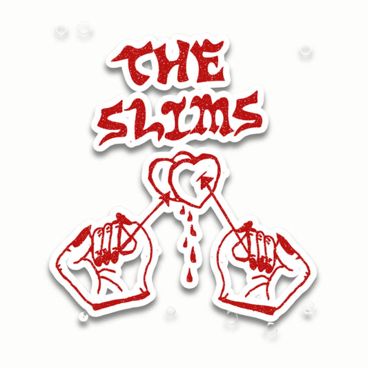 The Slims - "Bleeding Hearts" - Kiss-Cut Sticker